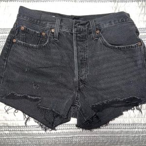 Levi’s 501 Black Denim Shorts